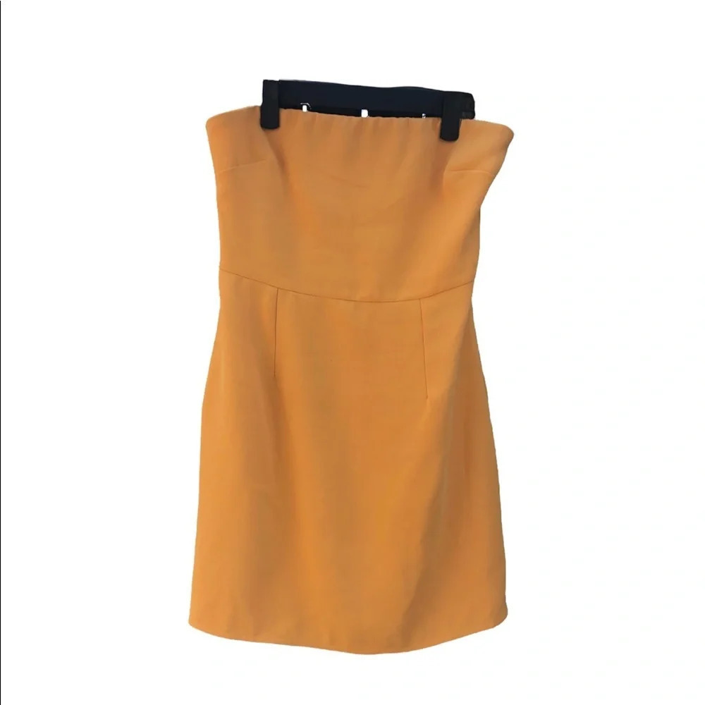 LOVERS + FRIENDS MARIGOLD COCKTAIL STRAPLESS DRESS